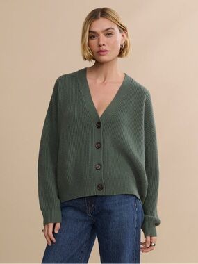 Jenni Kayne Cropped Cashmere Cocoon Cardigan